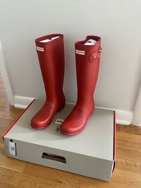 Hunter Red Women's Tall Rain Boots